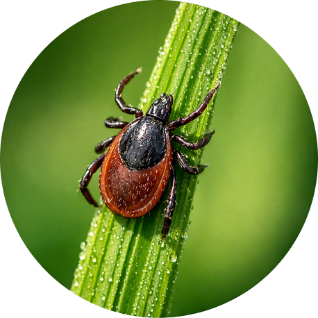 Tick on Blade of Grass Long Island
